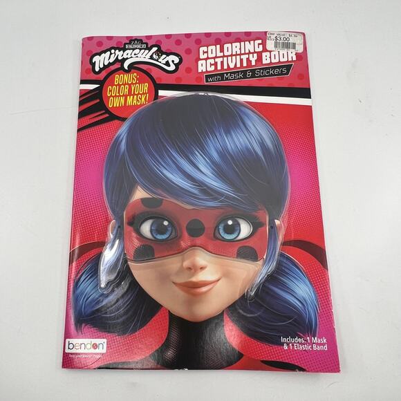 Bendon Other - MIRACULOUS - COLORING & ACTIVITY BOOK With Mask and Stickers